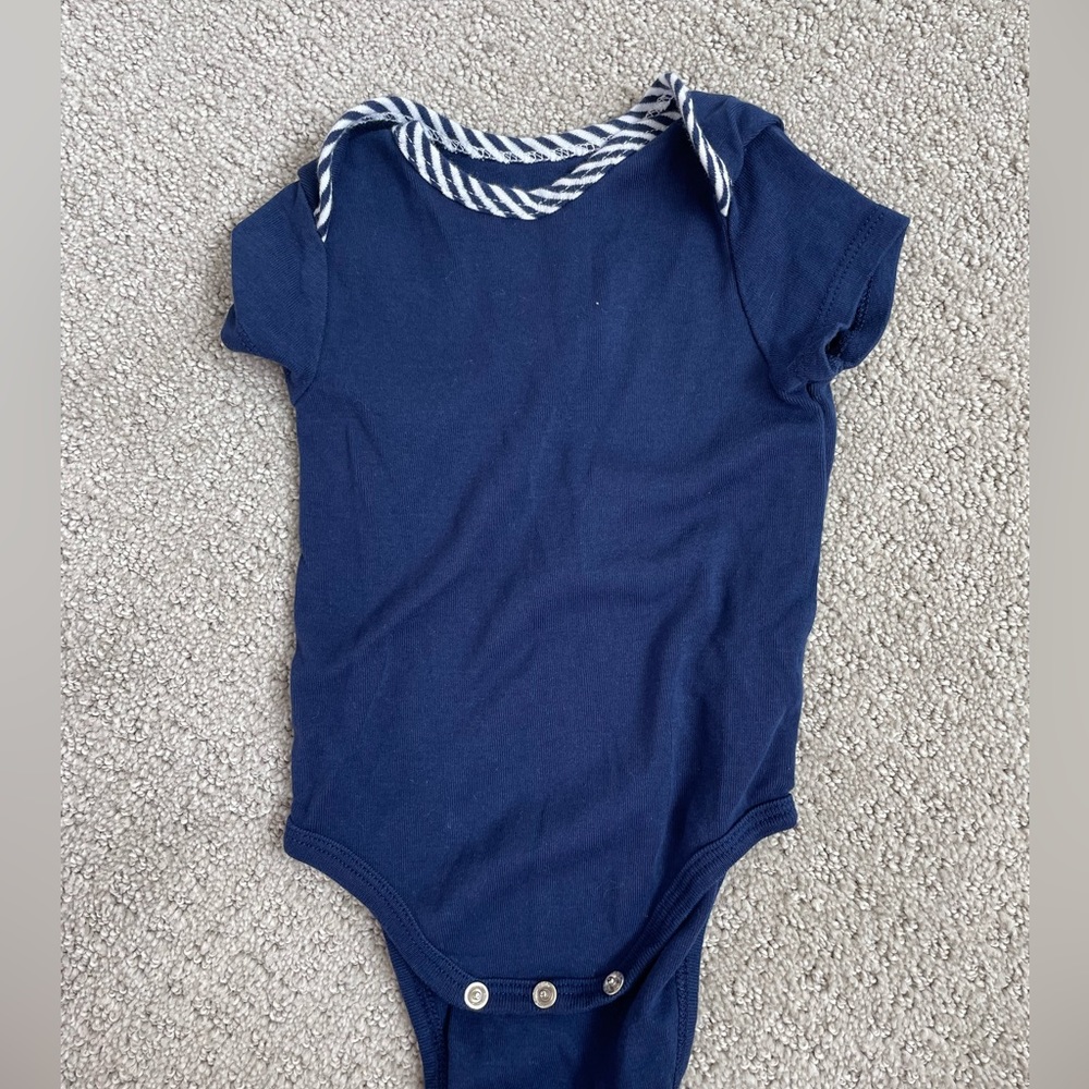 Little Me Onsie with striped detail